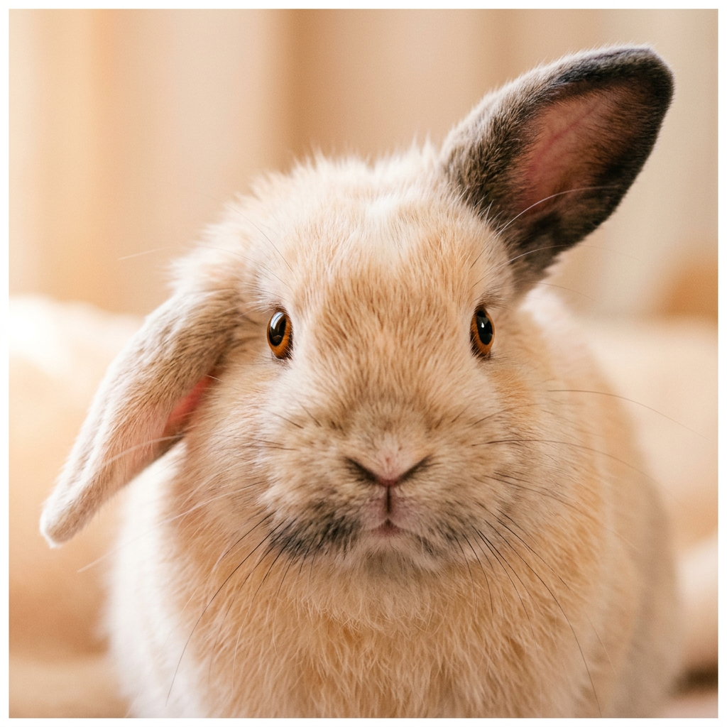 Sample log: rabbit with one ear up and one ear flopped